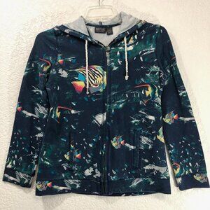 Chico's Additions Tropical Print Hoodie